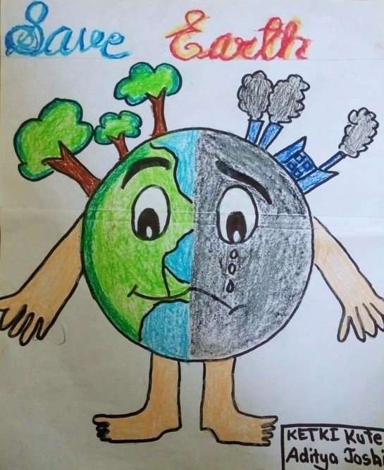 save water save earth posters to draw