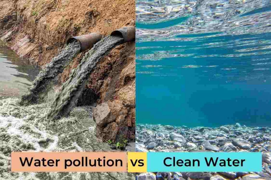 water pollution vs clean water