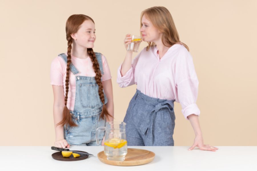 drink lemon water